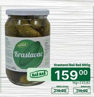 Krastavci Baš Baš 680g