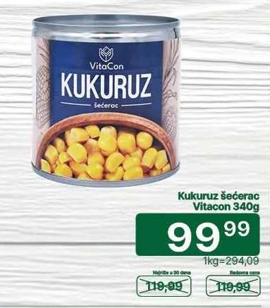 Kukuruz šećerac VitaCon 340g