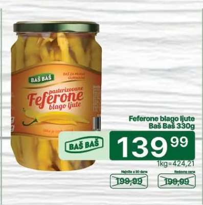 Feferone blago ljute Baš Baš 330g
