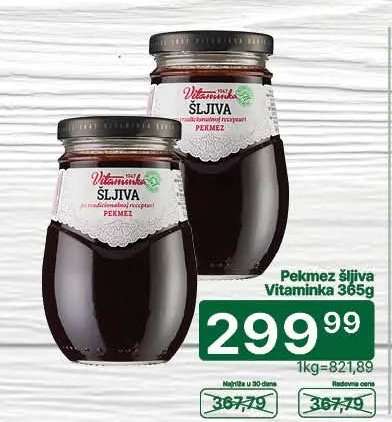 Pekmez šljiva Vitaminka 365g