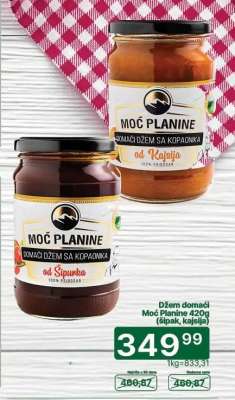 Džem domaći Moć Planine 420g (šipak, kajsija)