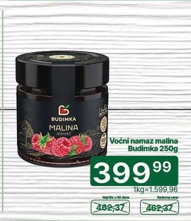 Voćni namaz malina Budimka 250g