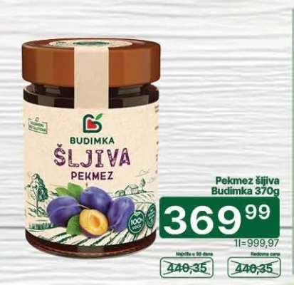 Pekmez šljiva Budimka 370g