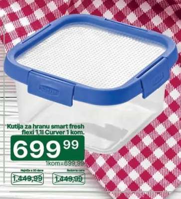 Kutija za hranu smart fresh flexi 1.1l Curver 1 kom.