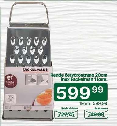 Rende četvorostrano 20cm inox Fackelman 1 kom.