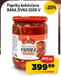 Paprika belolučena Baka Živka 550g