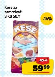 Kese za zamrzivač 3 KG 50/1