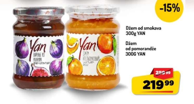 Džem od smokava / Džem od pomorandže 300g YAN
