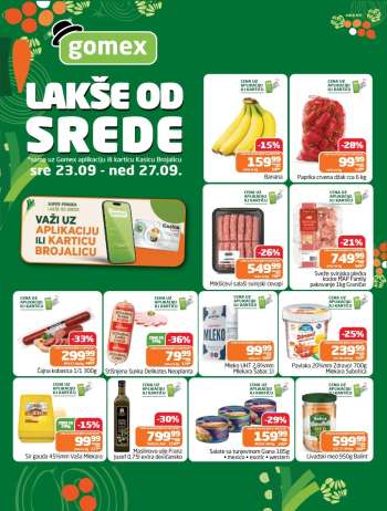 Gomex katalog - 23.09.2026 - 27.09.2026.
