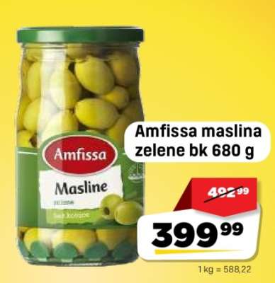 Amfissa maslina zelene bk 680 g