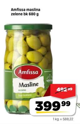 Amfissa maslina zelene bk 680 g