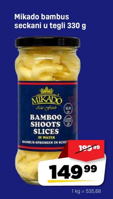 Mikado bambus seckani u tegli 330 g