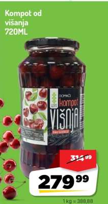 Kompot od višanja 720ML