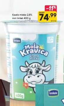 Kiselo mleko 2.8% mm Imlek 400 g