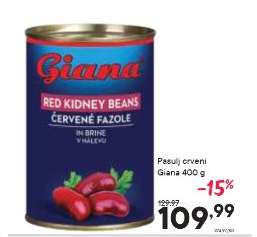 Pasulj crveni Giana 400 g