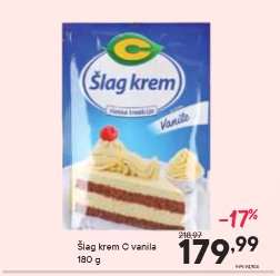 Šlag krem C vanila