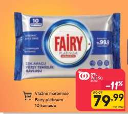Vlažne maramice Fairy platinum