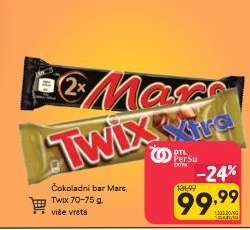 Čokoladni bar Mars, Twix