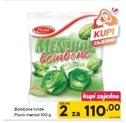 Bombone tvrde Pionir mentol 100 g