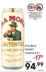 Pivo Birra Moretti limonka 0,5 l