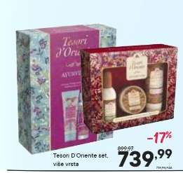 Tesori D'Oriente set, više vrsta