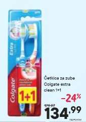 Četkica za zube Colgate extra clean 1+1