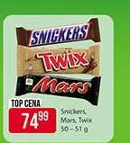 Snickers, Mars, Twix