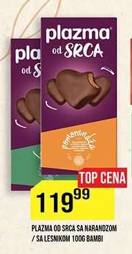 Plazma od Srca sa Narandžom, sa Lešnikom 100g Bambi