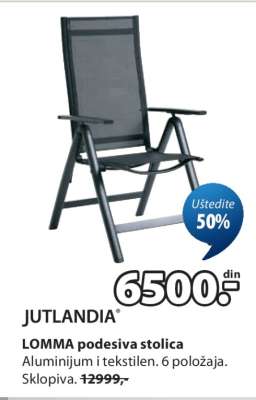 JUTLANDIA LOMMA PODESIVA STOLICA