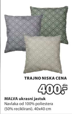 MALVA ukrasni jastuk
