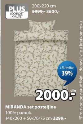 MIRANDA set posteljine