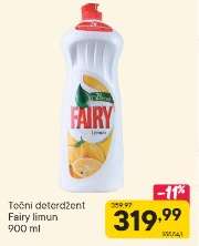 Tečni deterdžent Fairy limun