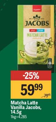 Matcha Latte Vanilla Jacobs, 14,5g