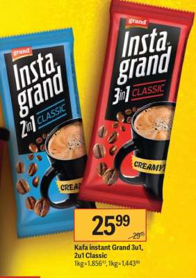 Kafa instant Grand 3u1, 2u1 Classic