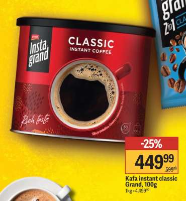 Kafa instant classic Grand 100g