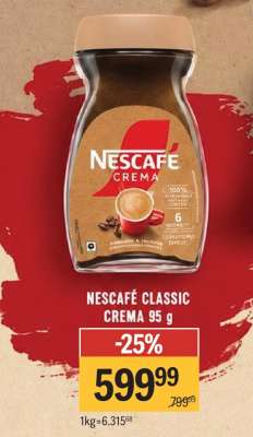 Nescafe classic crema 95 g