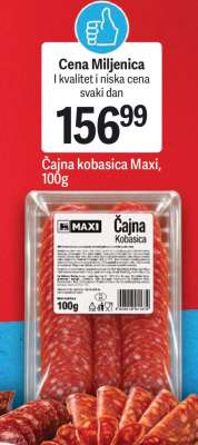 Čajna kobasica Maxi 100g