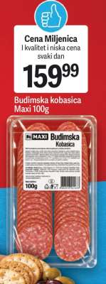 Budimska kobasica Maxi, 100g