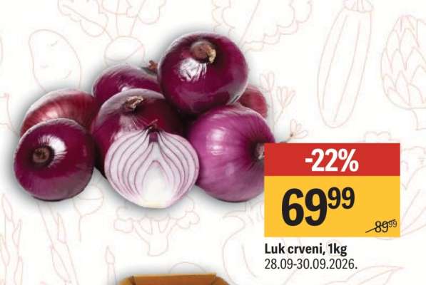 Luk crveni, 1kg