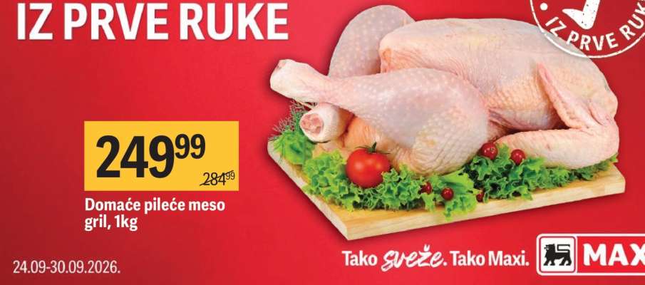 Domaće pileće meso gril, 1kg