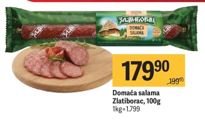 Domaća salama Zlatiborac 100g