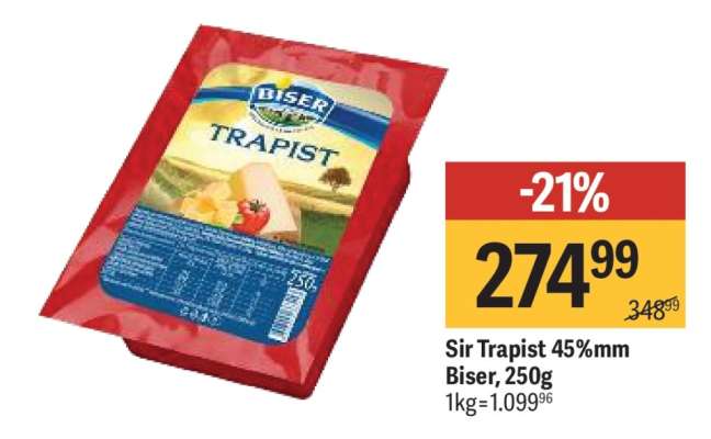 Sir Trapist 45%mm Biser, 250g