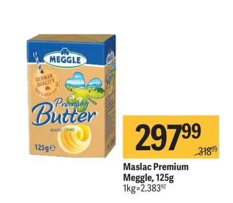 Maslac Premium Meggle, 125g