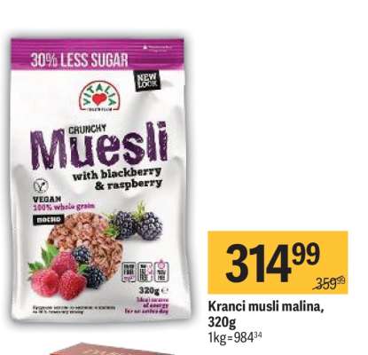 Kranči musli malina 320g