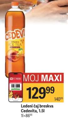 Ledeni čaj breskva Cedevita, 1.5l