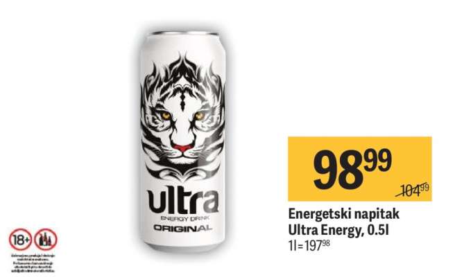 Energetski napitak Ultra Energy 0.5l