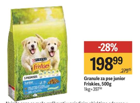 Granule za pse junior Friskies 500g