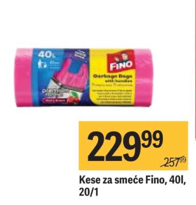 Kese za smeće Fino, 40l, 20/1