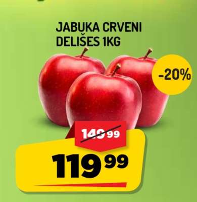 Jabuka crveni delišes 1kg