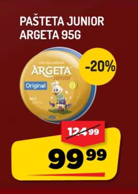 Pašteta junior Argeta 95g